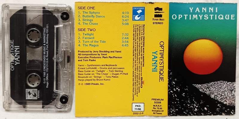 Optimystique Yanni Audio Cassette