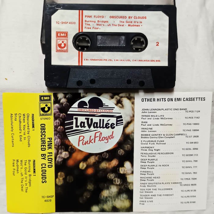 Pink Floyd Obscured By Clouds Audio Cassette