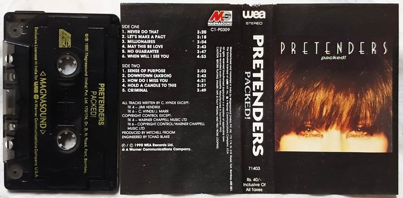 Pretenders Packed Audio Cassette
