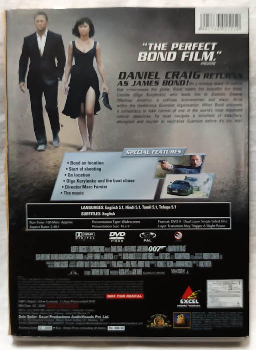 Quantum of Solace English Movie Dvd