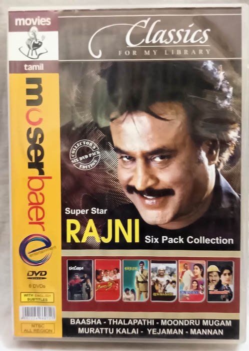 Rajini Six Pack Collection Tamil Movie Dvd