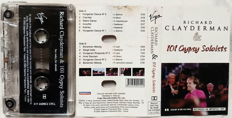 Richard Clayderman and 101 Gypsy Soloists Audio Cassette