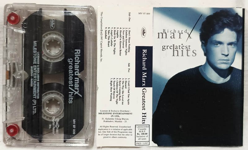 Richard Marx Greatest Hits Audio Cassette