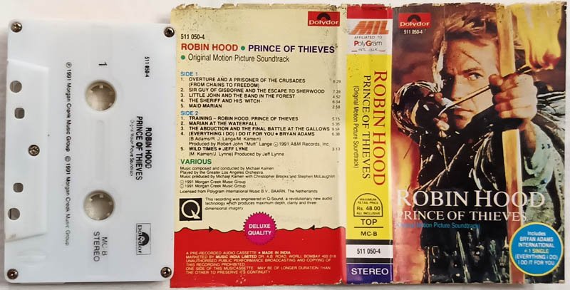 Robinhood Prince of Thieves Audio Cassette