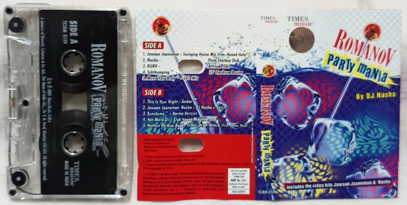 Romanov Party Mania Audio Cassette By DJ Nasha
