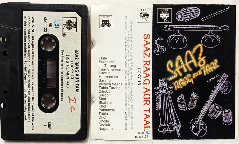 Saaz Raag Aur Taal Instrumental Audio Cassette