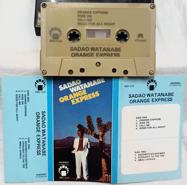 Sadao Watanabe orange Express Audio Cassette