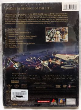 Star Wars III Revenge of The Sith English Movie Dvd Sealed Pack