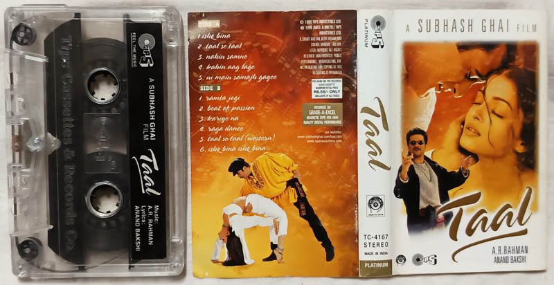 Taal Hindi Audio Cassette By A.R.Rahman