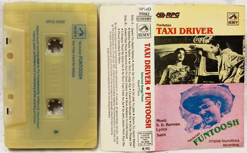 Taxi Driver-Funtoosh Hindi Audio Cassette By R.D.Burman