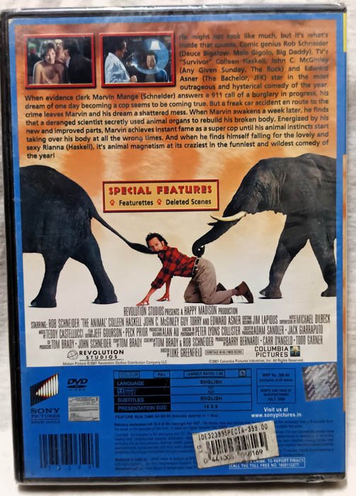 The Animal English Movie DVD