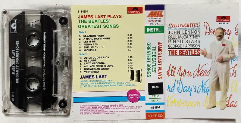 The Beatless Greatest Songs Jamees Last Plays Audio Cassette
