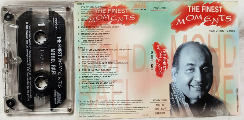 The Finest Moments Mohd.Rafi Hindi Audio Cassette