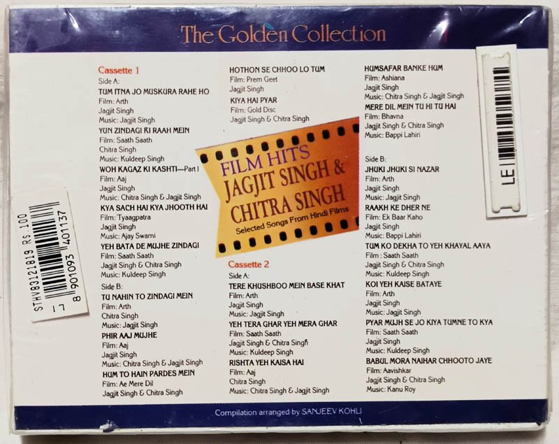 The Golden Collection Film Hits Jagjit Singh-Chitra Singh Hindi Audio Cassette