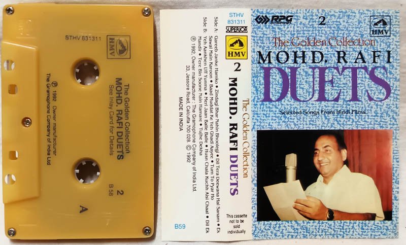 The Golden Collection Mohd.Rafi Duets Vol.2 Hindi Audio Cassette