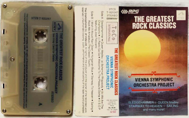 The Greatest Rock Classics Vienna Symphonic Orchestra Poject Audio Cassette