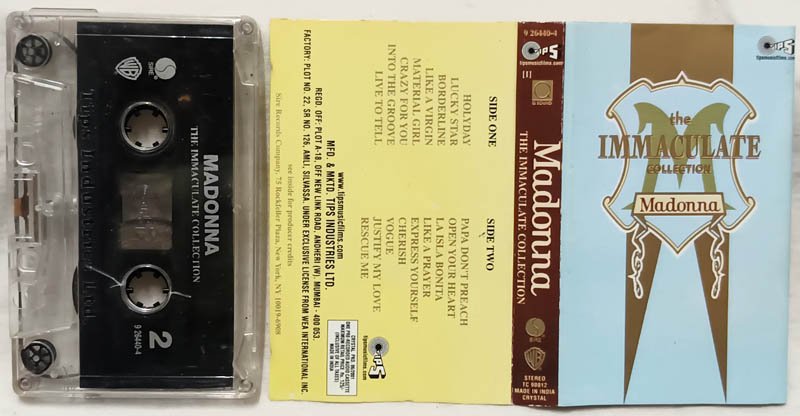 The Immaculate Collecion Madonna Audio Cassette
