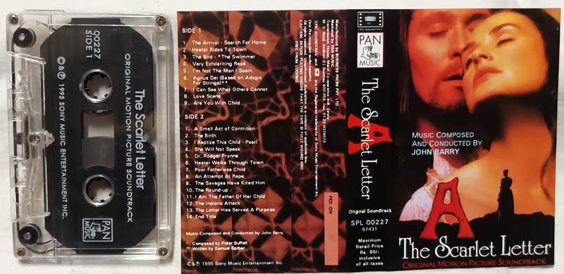 The Scarlet Letter Audio Cassette By John Barry