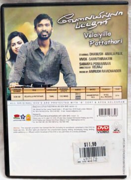 Velaiyilla Pattathari Tamil Movie DVD