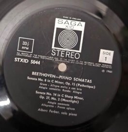 Beethoven Piano Sonatas Record LP