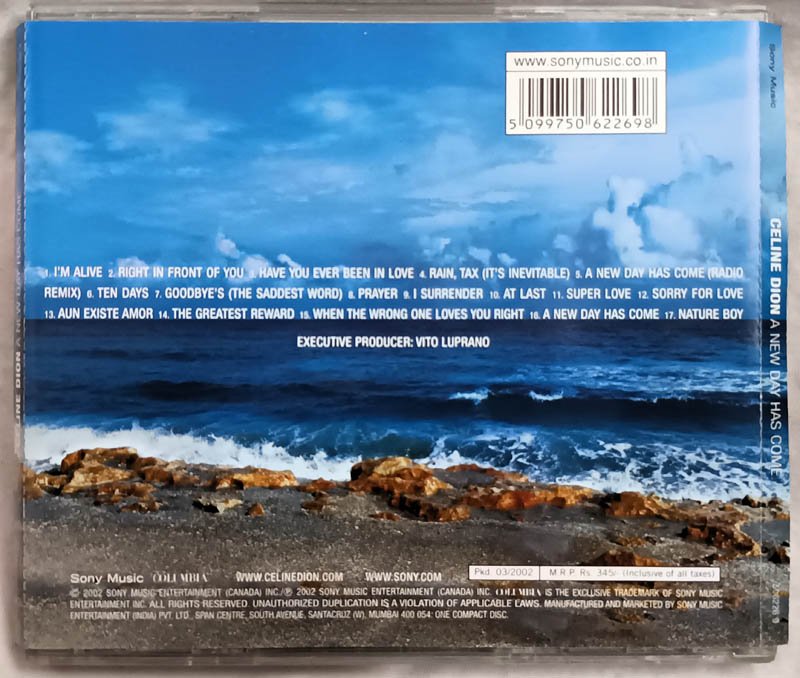 Celine Dion A New Day Has Come English Audio Cd.