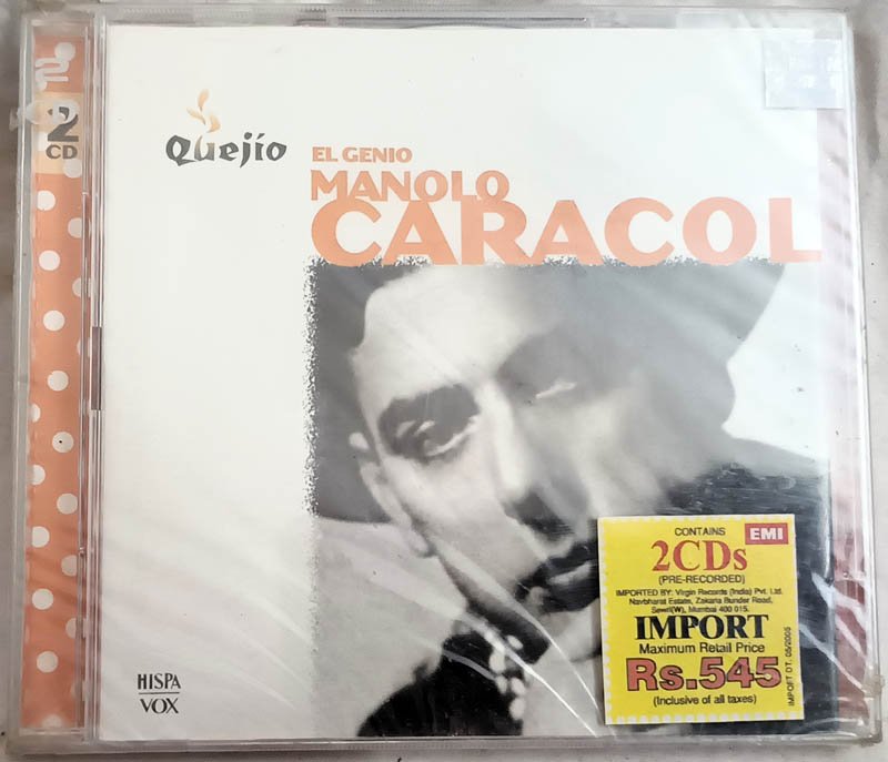El Genio Manolo Caracol English Audio Cd
