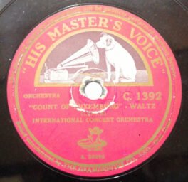 International Concert Orchestra 78 RPM Record