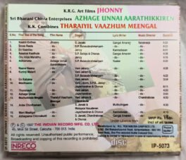 Jhonny-Azhage Unnai Aarathikkiren-Tharaiyil Vaazhum Meengal Tamil Audio Cd