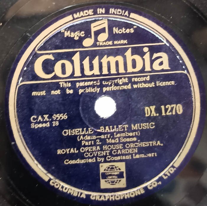 Orchestra Giselle Ballet 78 RPM Record