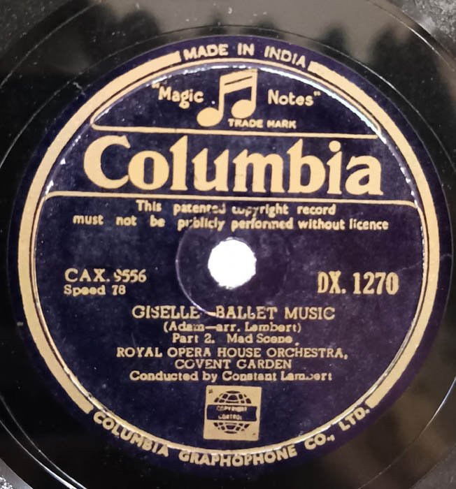 Orchestra Giselle Ballet 78 RPM Record