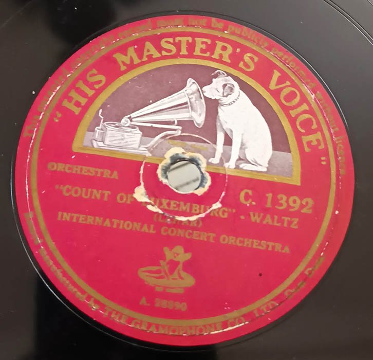 Orchestra Merry Widow waltz 78 RPM Record