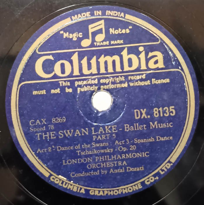 Orchestra The Swan Lake Ballet 78 RPM Record