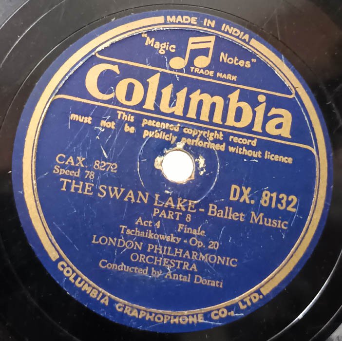 Orchestra The Swan Lake Ballet 78 RPM Record