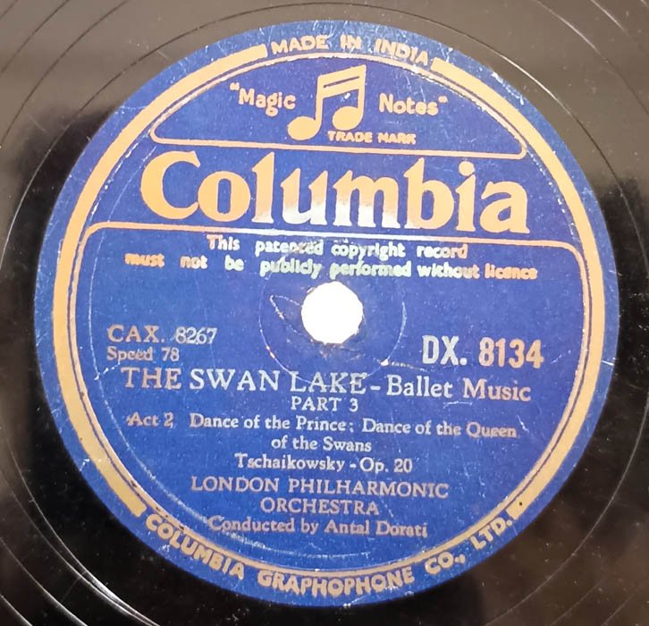 Orchestra The Swan Lake Ballet part 3 78 RPM Record..