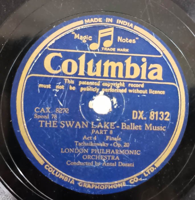 Orchestra The Swan Lake Ballet part 8 78 RPM Record