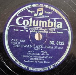 Orchestra The Swan Lake Part 4 Ballet 78 RPM Record