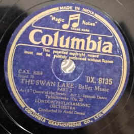 Orchestra The Swan Lake Part 4 Ballet 78 RPM Record