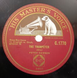 Orchestra The Trumpeter Dix Peter Dawson 78 RPM Record