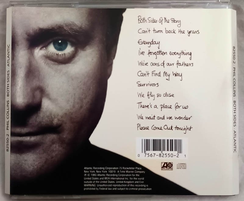 Phil Colins Both Sides English Audio Cd.