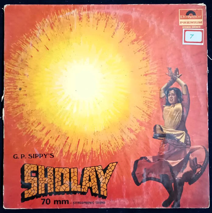 Sholay Hindi Vinyl Record LP By R D Burman