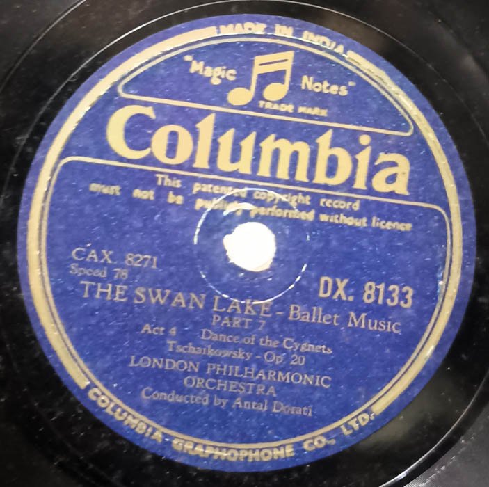 The Swan lake Ballet Muisc 78 RPM Record