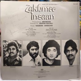 Zakhmee Insaan Hindi Vinyl Record LP By Nadeem Shravan